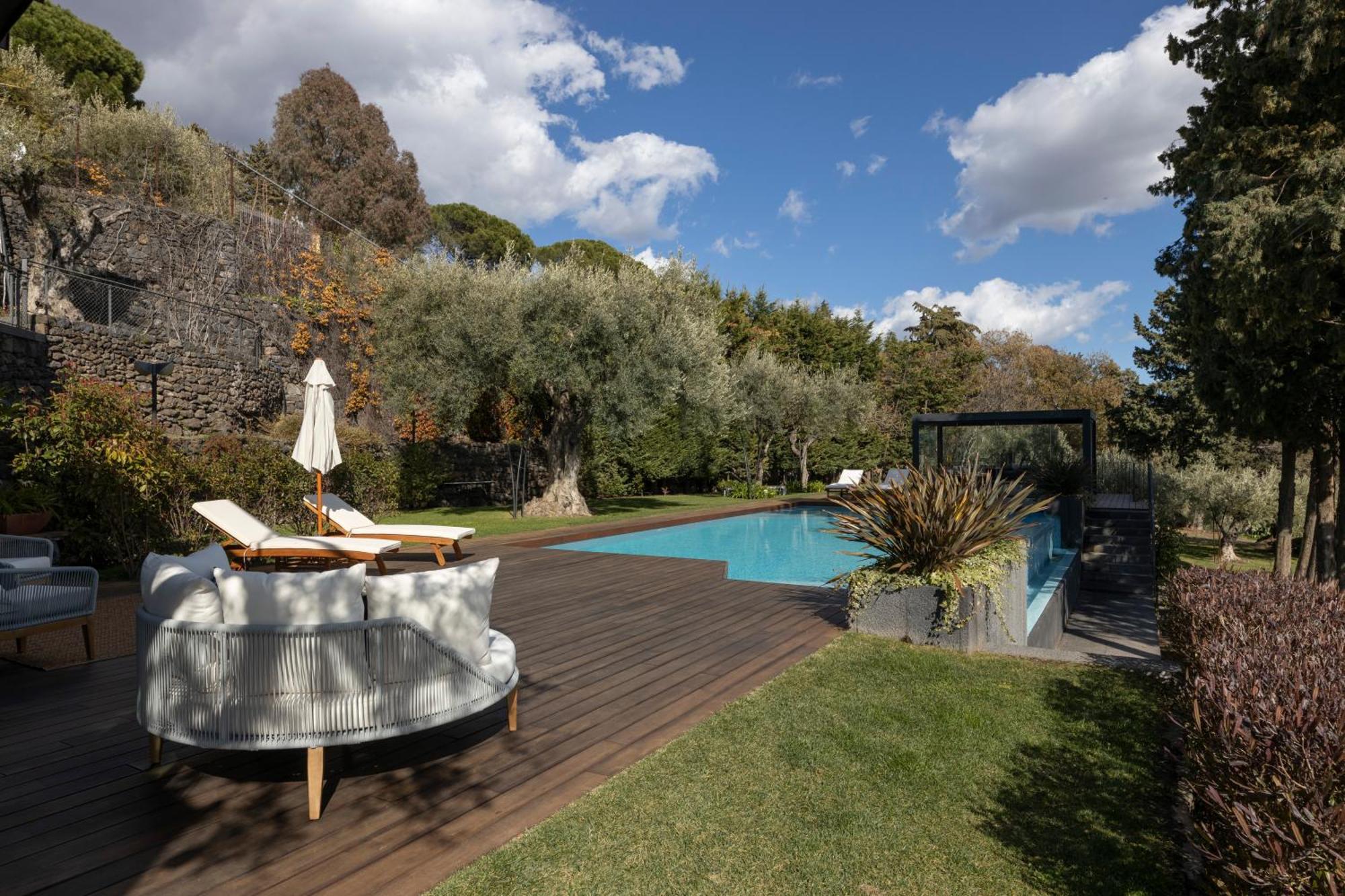 Scialaj Villa Di Lusso Sull'Etna Con Piscina E Vista Mare Ragalna Exterior foto