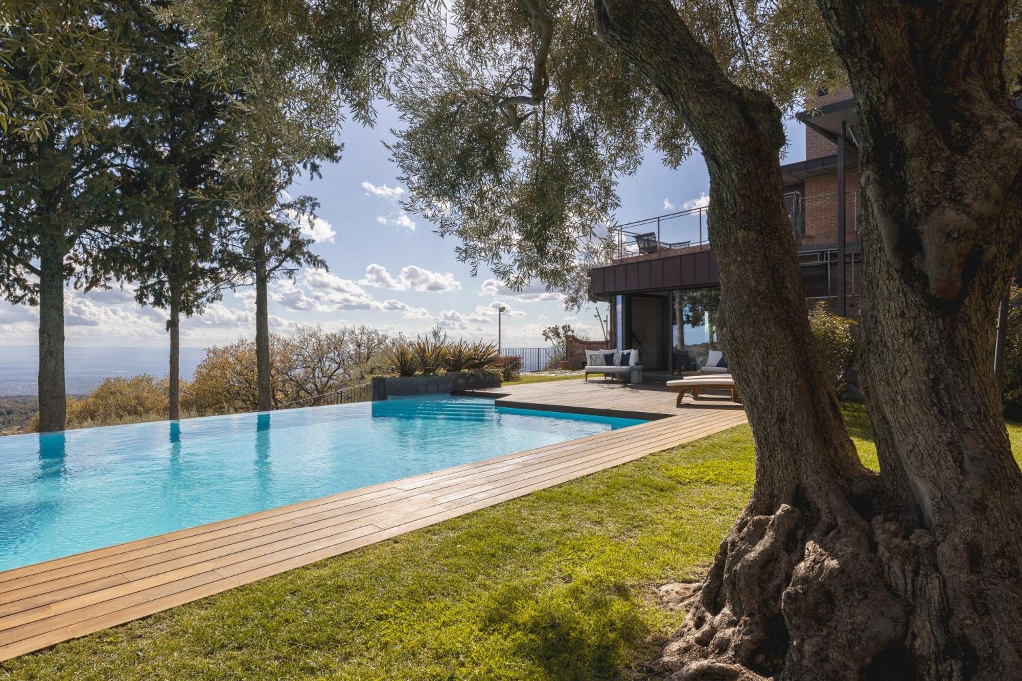 Scialaj Villa Di Lusso Sull'Etna Con Piscina E Vista Mare Ragalna Exterior foto